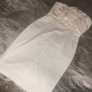 White dress with bow